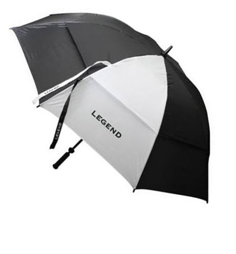 Legend Golf Double Canopy Storm Golf Umbrella Graphite Zwart/Wit