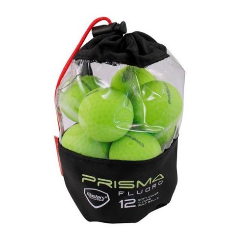 Masters Prisma Fluoro Matt TI Golfballen Lime12 stuks