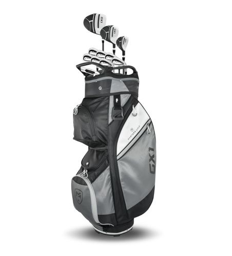 Masters GX1 Golfset Heren Rechts Graphite 2023 incl Fastfold Trilite 3 wiel trolley