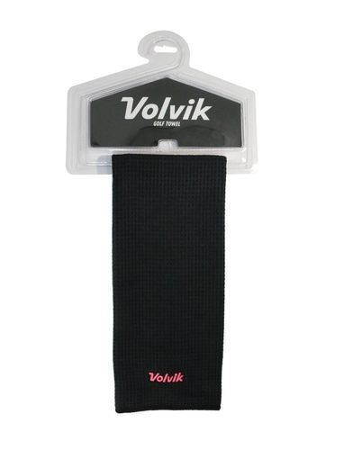 Volvik Microfiber Golf Towel Black/Pink
